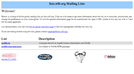 lists.wl0.org