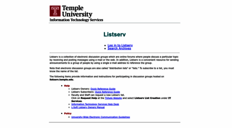 listserv.temple.edu