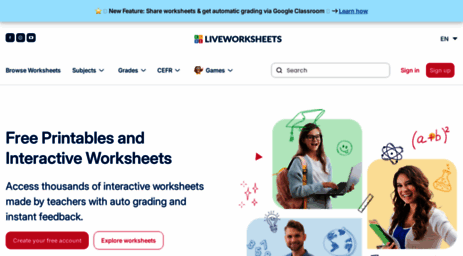 Visit Liveworksheets.com - Liveworksheets.com - Interactive worksheets ...