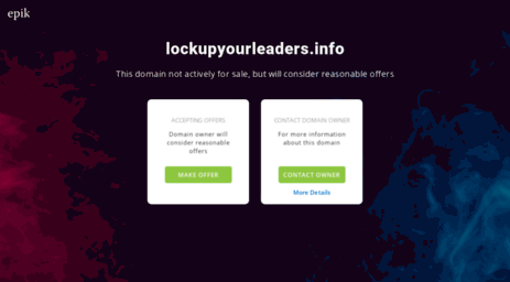 lockupyourleaders.info