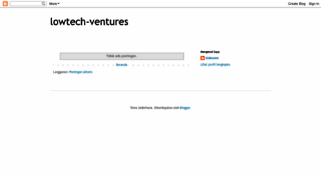 lowtech-ventures.blogspot.com