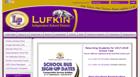 lufkin.schoolfusion.us