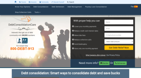 m.debtconsolidationcare.com
