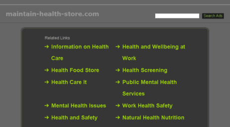 maintain-health-store.com