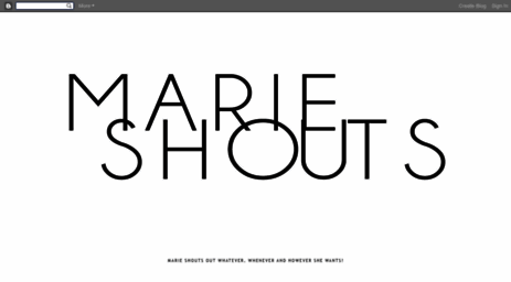 marieshouts.blogspot.com
