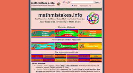 mathmistakes.info