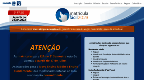 matriculafacil.rj.gov.br