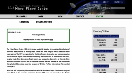 minorplanetcenter.net
