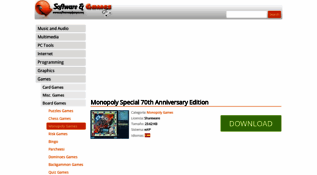 monopoly-70-aniversario.softwareandgames.com