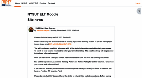 Visit Moodle.nysutelt.org - NYSUT ELT Moodle.