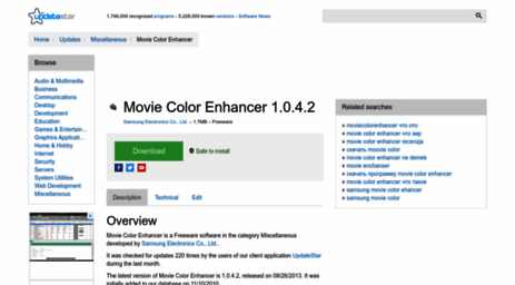 movie-color-enhancer.updatestar.com