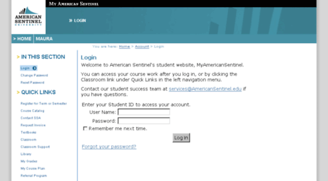 my.americansentinel.edu