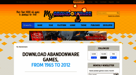 My Abandonware - Download Old Video Games