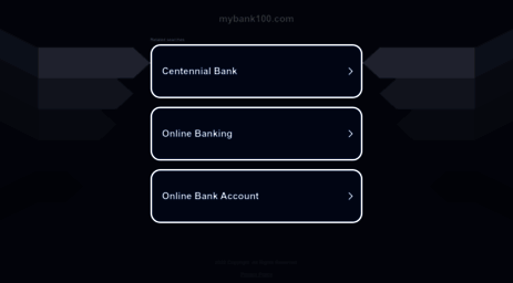 mybank100.com