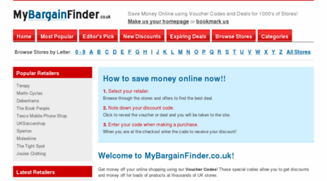 mybargainfinder.co.uk