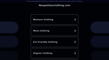 neopolitanclothing.com