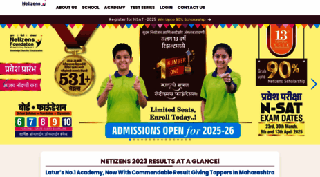 Visit Netizens.edu.in - Netizens Foundation Academy IIT-JEE | NEET ...