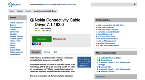 nokia-connectivity-cable-driver.updatestar.com