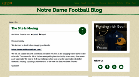 notredamefootballschedule.net