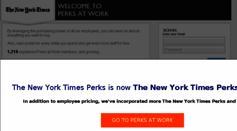 nytimes.corporateperks.com