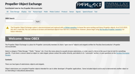 obex.parallax.com