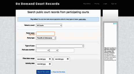 Visit Odcr com On Demand Court Records