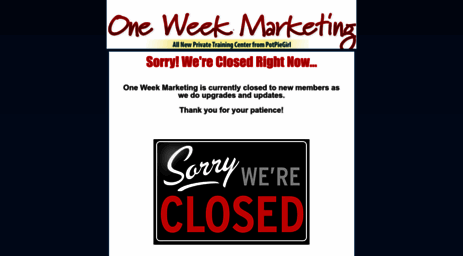 oneweekmarketing.com