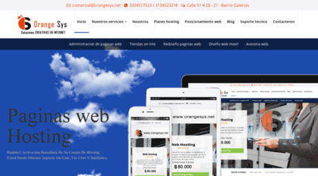 Visit Orangesys Net Diseno Web Bogota Hosting Colombia Paginas Posicionamiento Seo