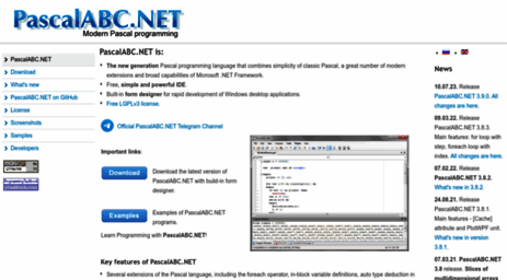 Visit Pascalabc.net - PascalABC.NET.