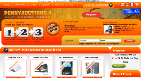 pennyauction-ver4.auctionwebsitescript.com