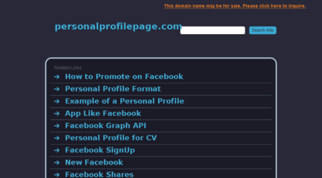 personalprofilepage.com