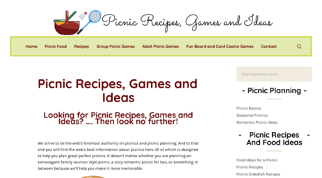 picnicrecipesandgames.com