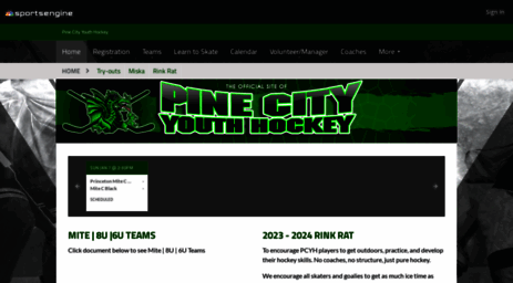 pinecityyouthhockey.pucksystems.com