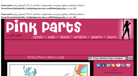 pinkpartscomic.com