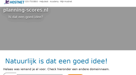 planning-scores.nl
