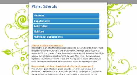 plantsterols.com