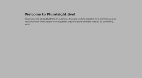 pluralsight.jiveon.com