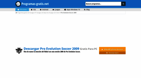 pro-evolution-soccer-2009.programas-gratis.net