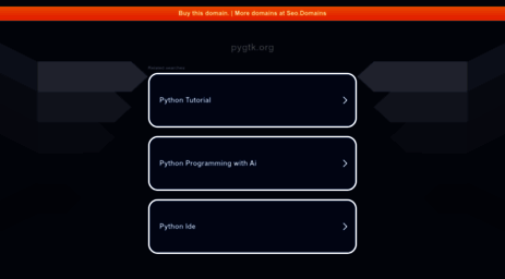 pygtk.org