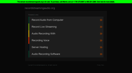 recordstreamingaudio.org