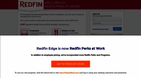 redfin.corporateperks.com