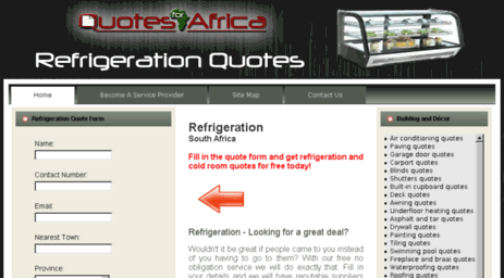refrigerationquotes.co.za