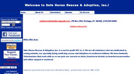 safehavenfurbabies.rescuegroups.org