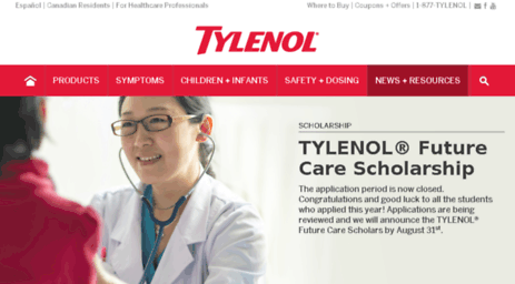 scholarship.tylenol.com