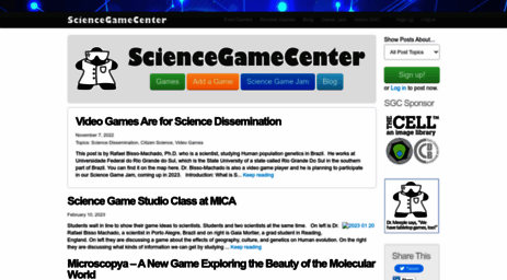 sciencegamecenter.org