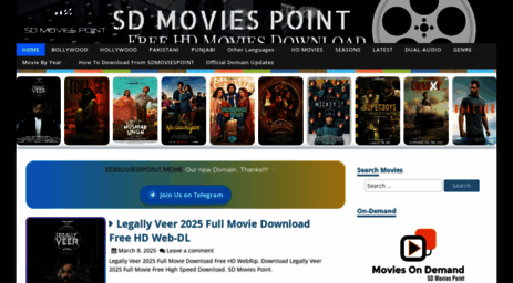 Visit Sdmoviespoint.meme - SD Movies Point - Free HD Movies Download.