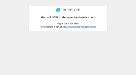 sfexpress.freshservice.com