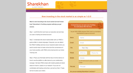 sharekhan-firststep.com