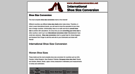 shoesizeconversion.net