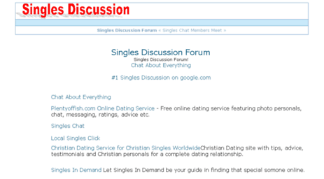 singlesdiscussion.com